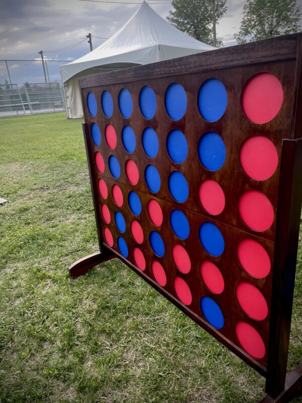 Connect 4 one. Giant Jenga game rentals Calgary